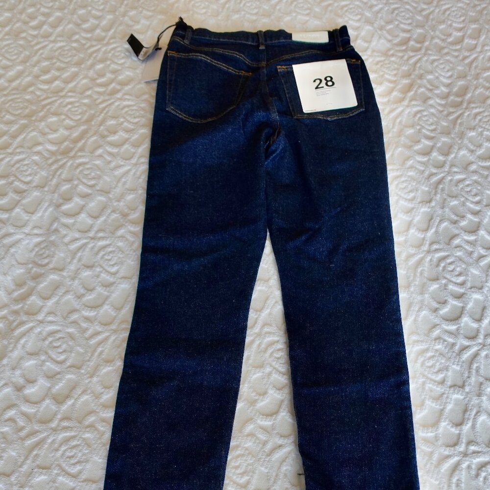 Re/Done Drainpipe Super High Waist Skinny Jeans (Rigid Like), Size 28, NWT!